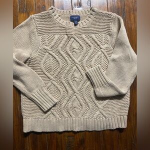 LandsEnd sweater tan size L/petite